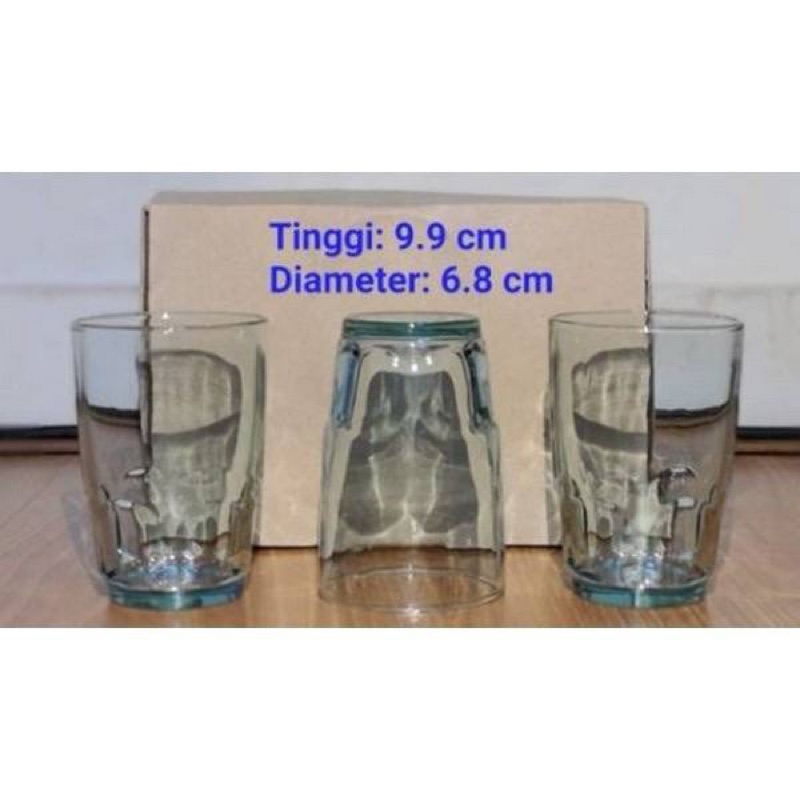 NSP99 - Gelas Minum Kaca 1/2 Lusin