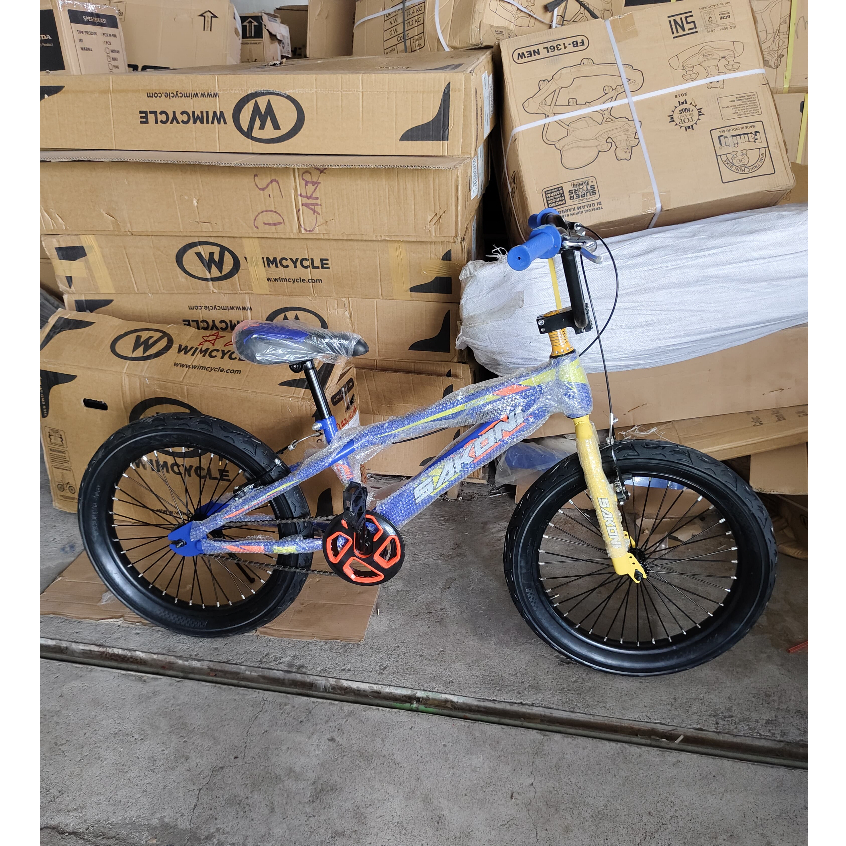 SEPEDA ANAK BMX GRAND SAKONI UKURAN 20 INCH BAN JUMBO 3.0 - Biru