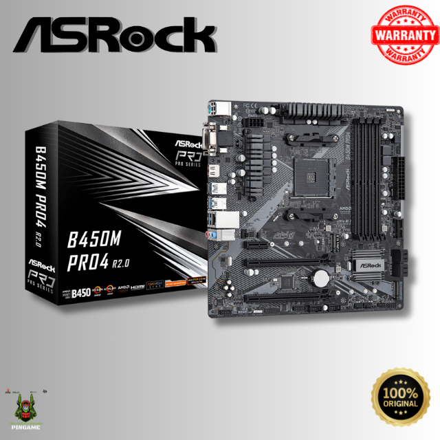ASROCK B450M PRO4 R 2.0 AM4 DDR4 M-ATX