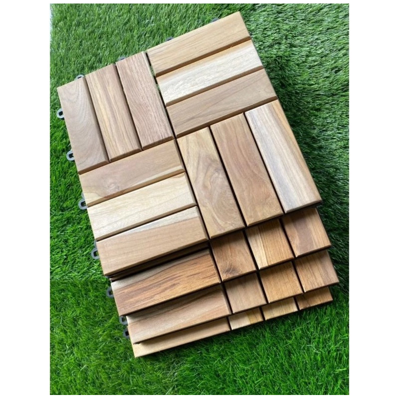 Decking kayu jati Decking Lantai - Decking Kayu 30x30 - Decking Kayu