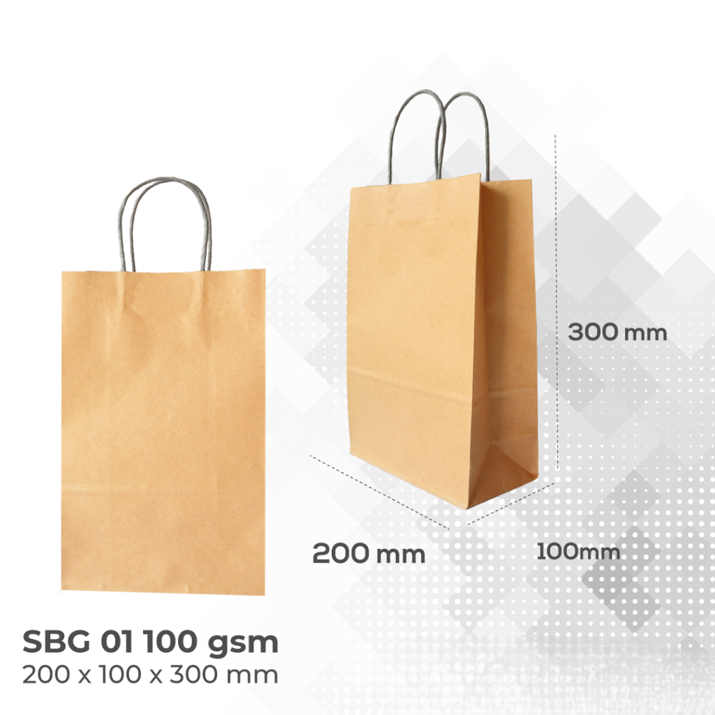 

HENATO Paper Bag Polos Coklat/Paper Bag Kado 1 Pack isi 10