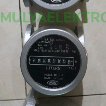 Flow Meter Nitto Seiko BR20-2 Solar Size 3/4 Inch DN20