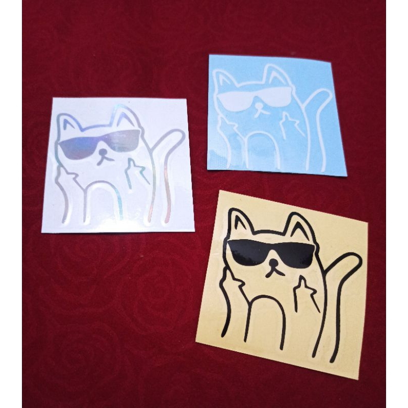 Sticker Meme Fucek Cat Ripndip Kucing Viral Stiker Cutting