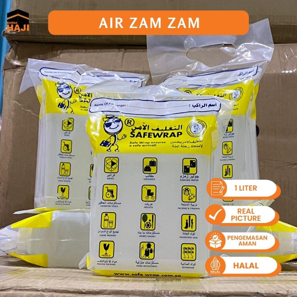 

Air Zamzam Asli 100% / Air Zamzam 1 Liter Mekah Zam Zam Kemasan Jerigen 1 Liter Oleh Oleh Haji dan Umroh - AIR ZAM ZAM 1LT