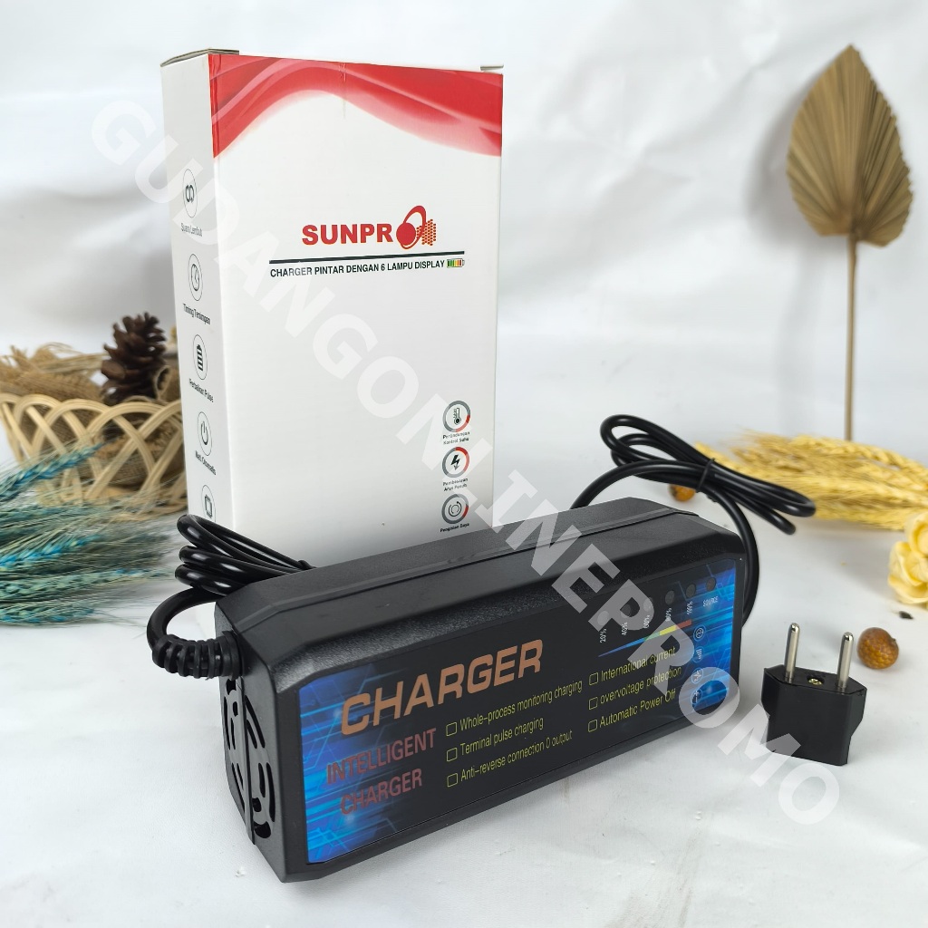 Charger sepeda listrik pengisi daya Sunpro S-468 48V12a/220V50hz / Universal Charger Motor Listrik /