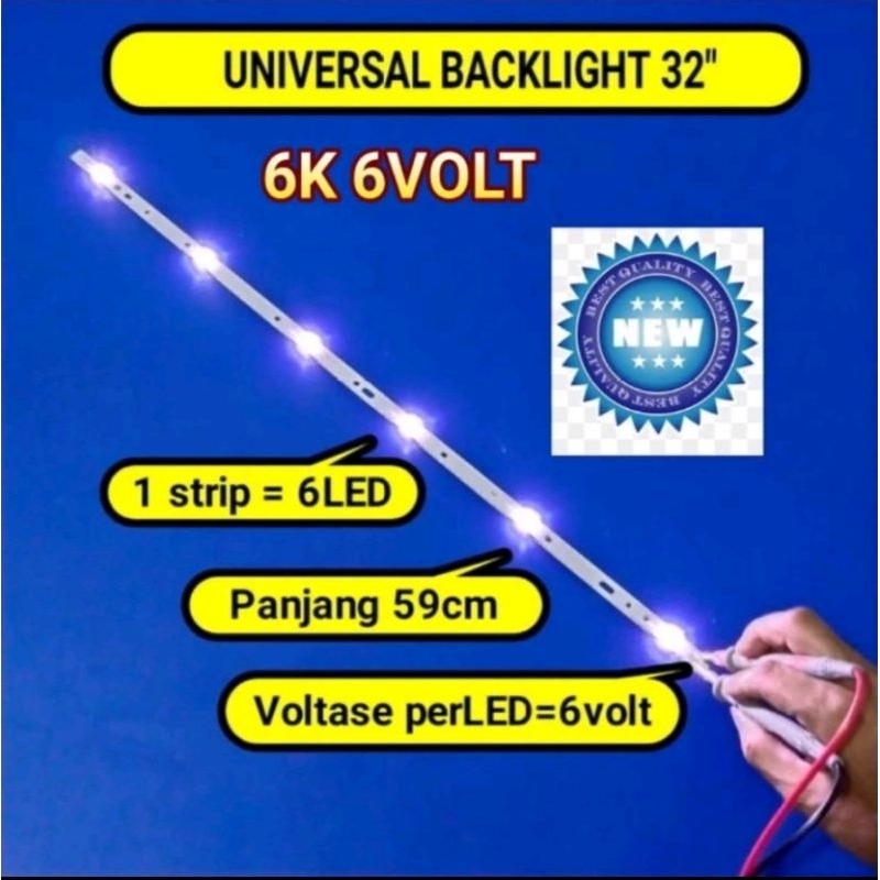 BACKLIGHT multi modifan universal TCL PHILIPS AKARI 32inc 6k 6led 6v