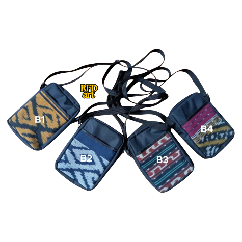 TAS SLEMPANG WANITA/PRIA TAS HP DOMPET KAIN TENUN ETNIK TERMURAH