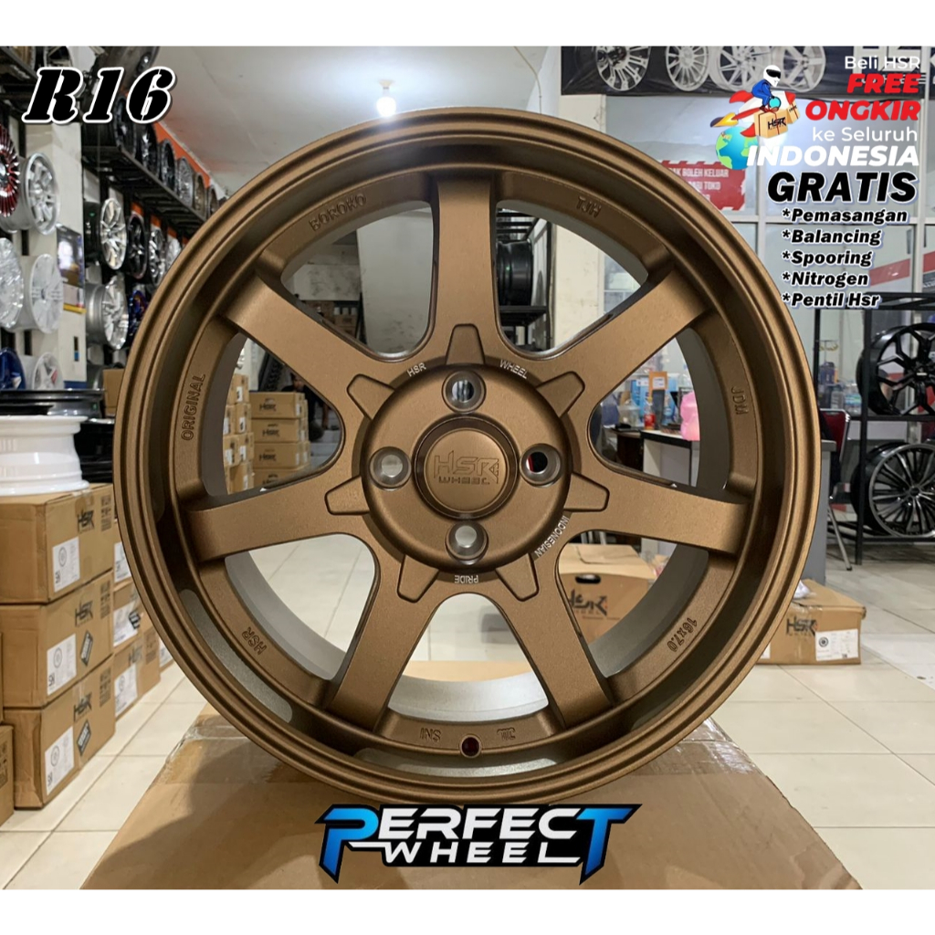 Velg Mobil Jazz Ring 16 Model JDM Hsr Wheel Boroko Tjh Pontianak