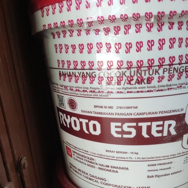 

ryoto ester SP 1KG Repack untuk bolu / roti / bahan tambahan pangan campuran pengemulsi ryoto sp