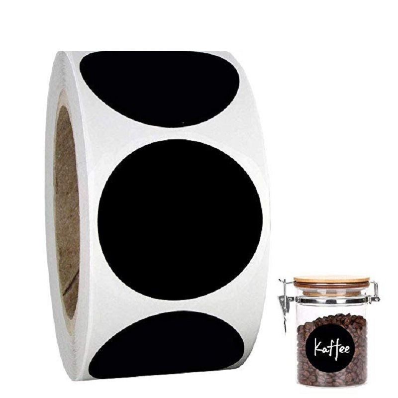 

300pcs Stiker Label Hitam Multifungsi PVC Waterproof Chalkboard Label Sticker