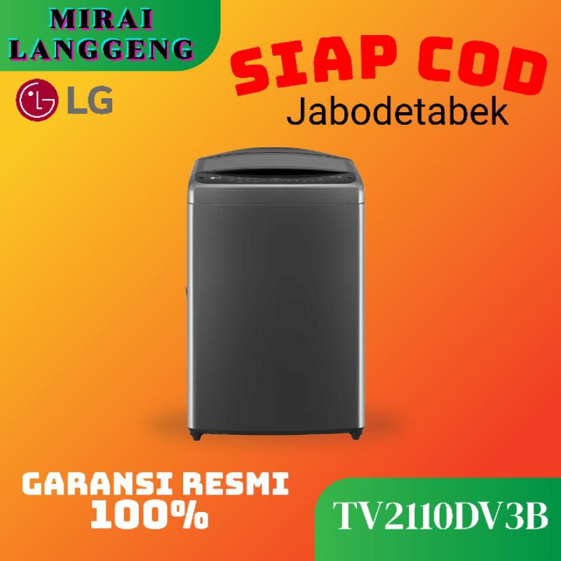 LG MESIN CUCI 1 TABUNG TOP LOAD WASHER 10.5Kg TV2110DV3B