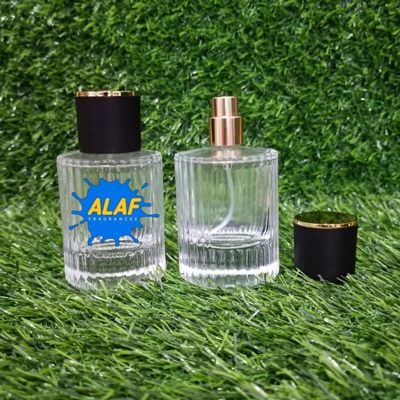 Botol Parfum Chloe Tutup Hitam 50 ml Drat / Botol Parfum Putar Isi Ulang 50 ml / BOTOL Parfume Canti