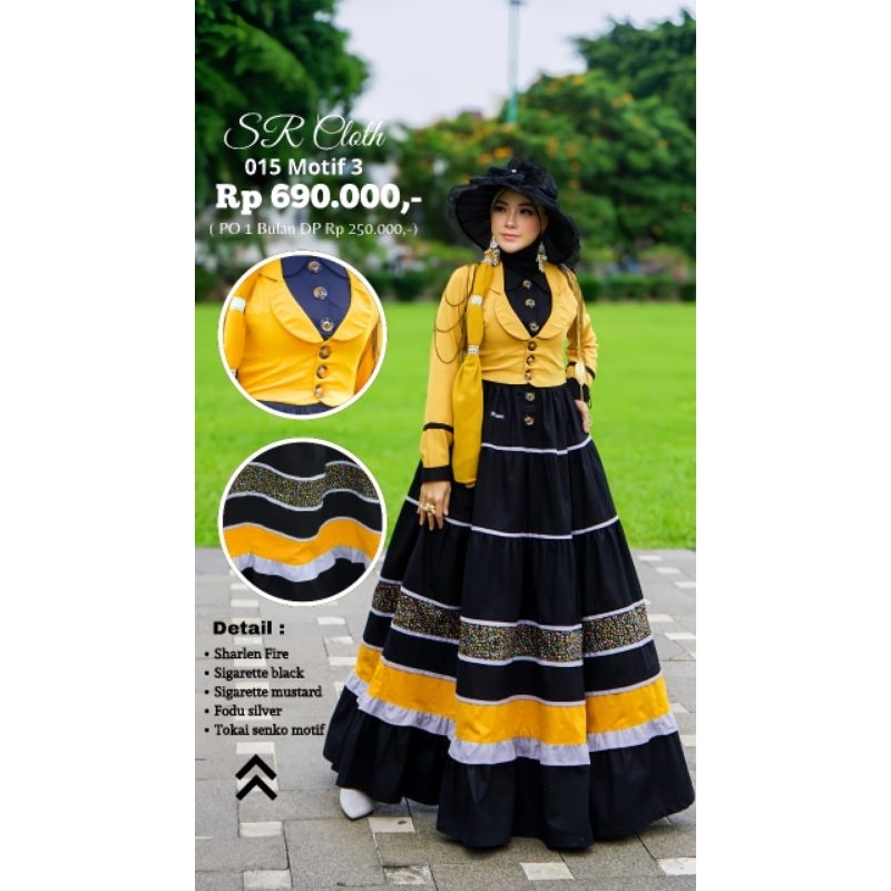 Gamis SR CLOTH 015 motif 3 Repro