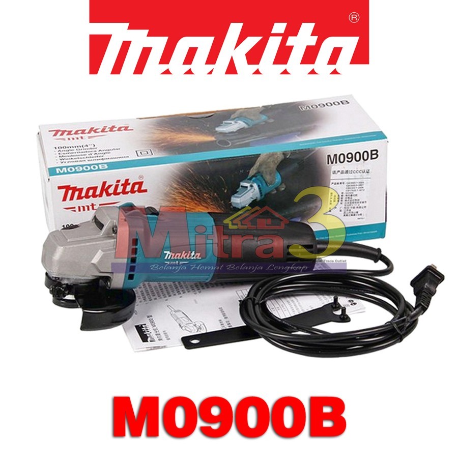 Mesin Gerinda Tangan MAKITA M0900B Original / Gurinda 4" M 0900 B