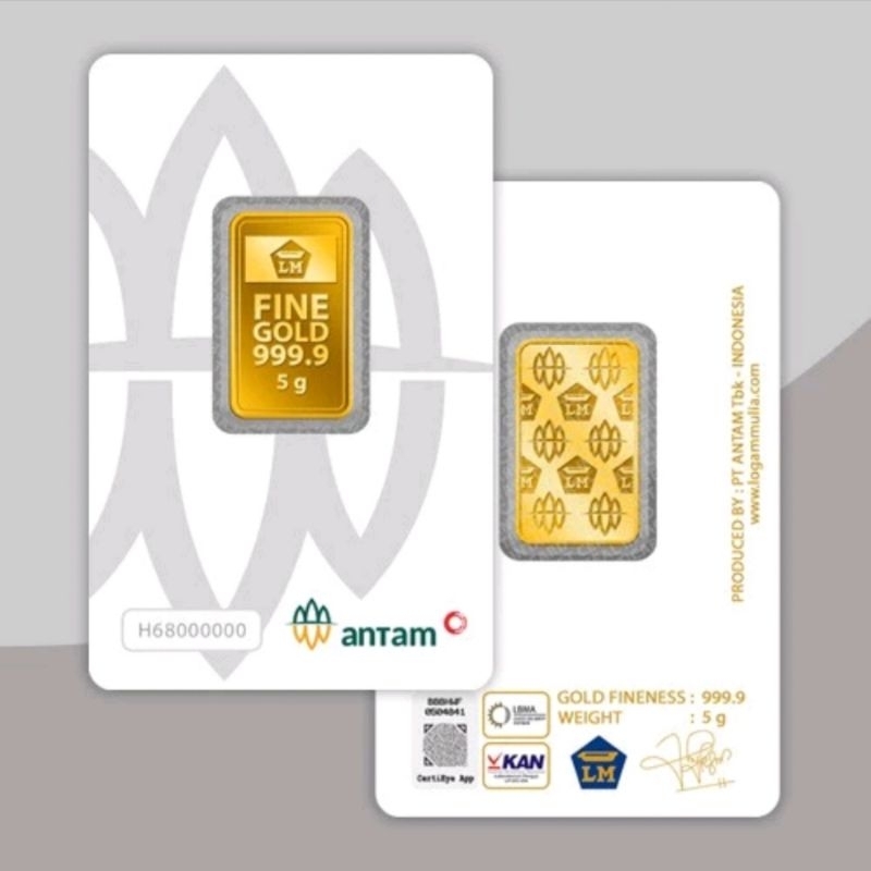 LM Antam 5 Gram 2020 & 2022 Asli 24K