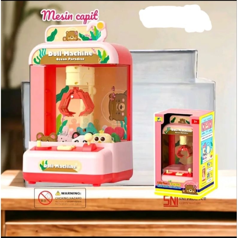 ( UKURAN SEDANG) MAINAN ANAK MESIN CAPIT BONEKA / MESIN TANGKAP BONEKA / MESIN CAPIT BONEKA JOY CLAW