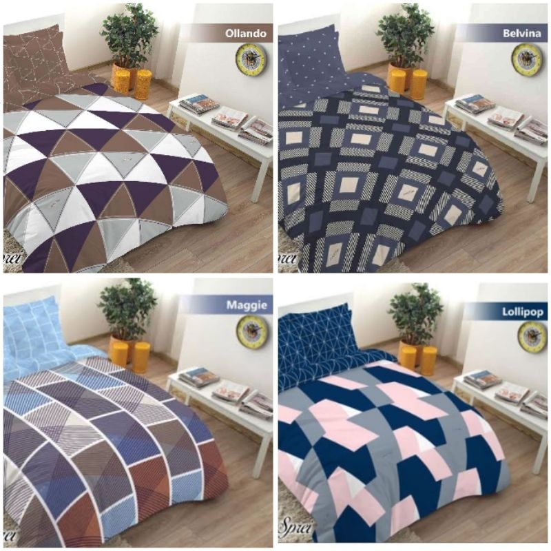 SPREI FATA KING 180X200 MOTIF MINIMALIS CARTOON ANAK POKEMON THOMAS PINK