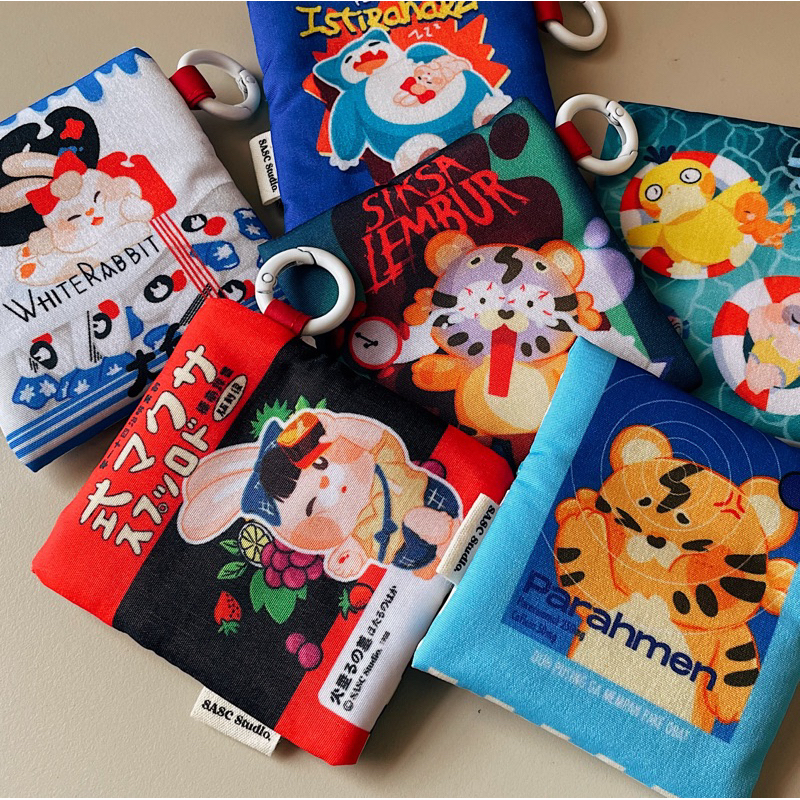 BUBU and TITTO Airpods pouch waterproof ghibli pokemon - coin pouch / dompet koin / TWS headset pouc