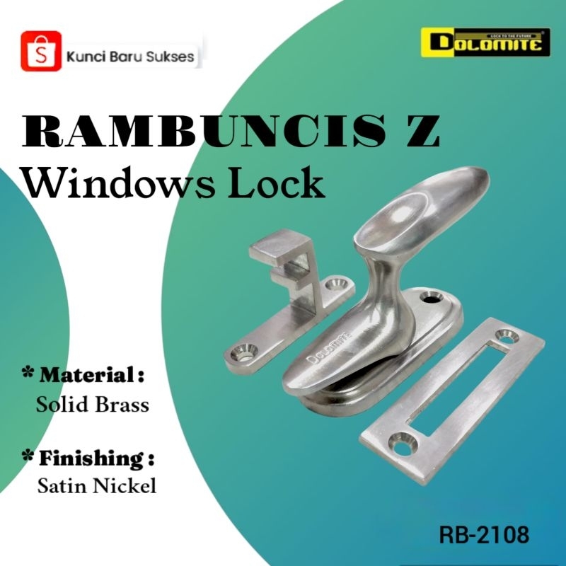 Rambuncis / kunci jendela Dolomite RB-2108