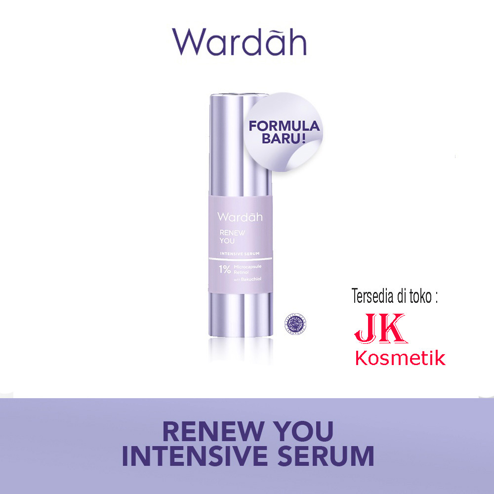 Wardah Renew You Serum Retinol Anti Aging Penuaan Dini Cegah Flek Hitam Wajah