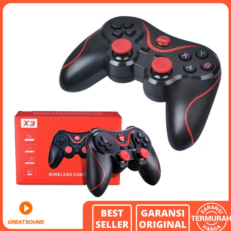 KODE J53Y X3 Wireless Controller X3 Gamepad Joystick Bluetooth Plus Holder HP Gamepad Controller Gam