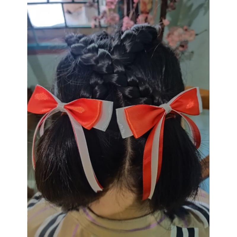 Pita Rambut Merah Putih | Pita HUT RI Pita Merah Jepitan Rambut Merah Putih Jepitan Rambut Pita Mera