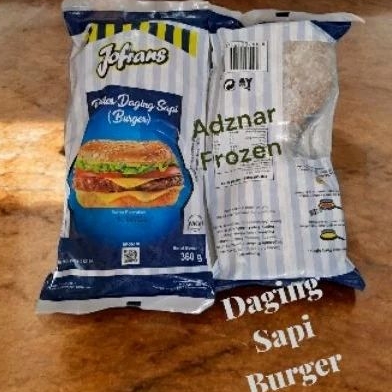 

JOFRANS PATTY BURGER SAPI 360gr / JOFRANS ISI 6 PCS