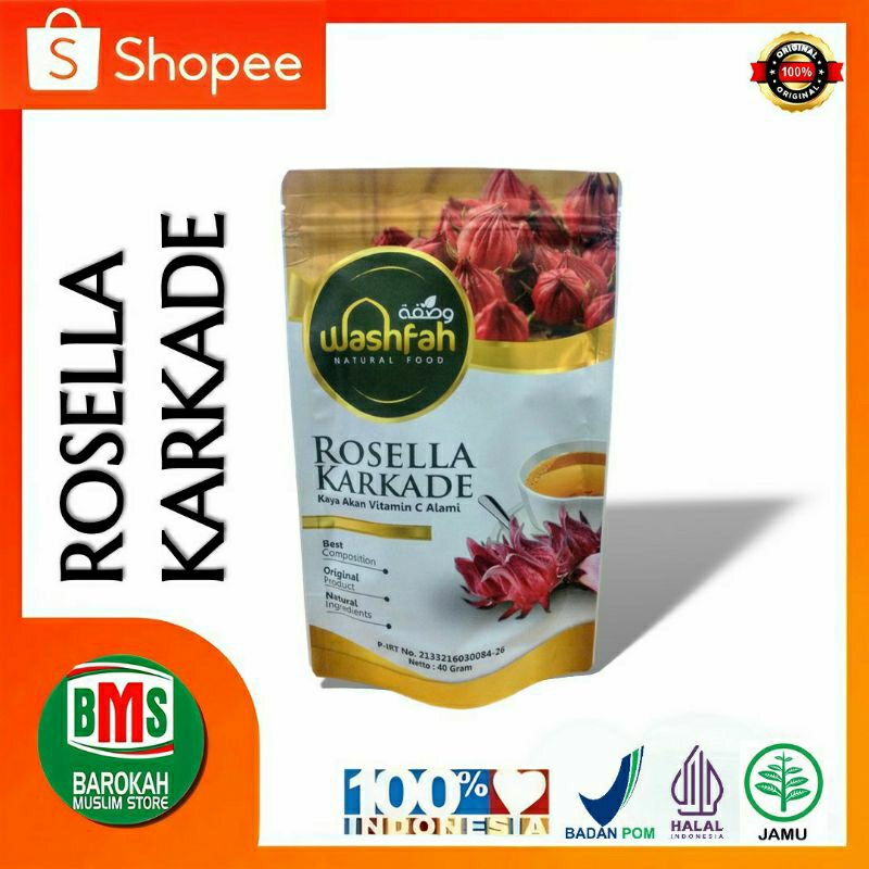 

Teh Celup Rosella Karkade 40 Gram Kaya akan vitamin C Alami