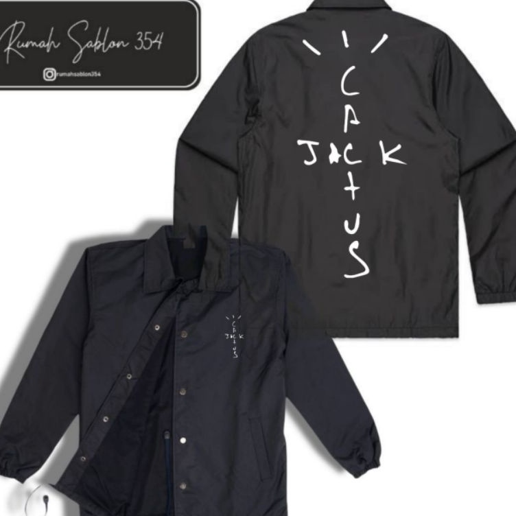 coach jaket TRAVIS SCOTT rap tee vintage Oversize JACKET distro Scoot Jordan pria wanita dewasa hita