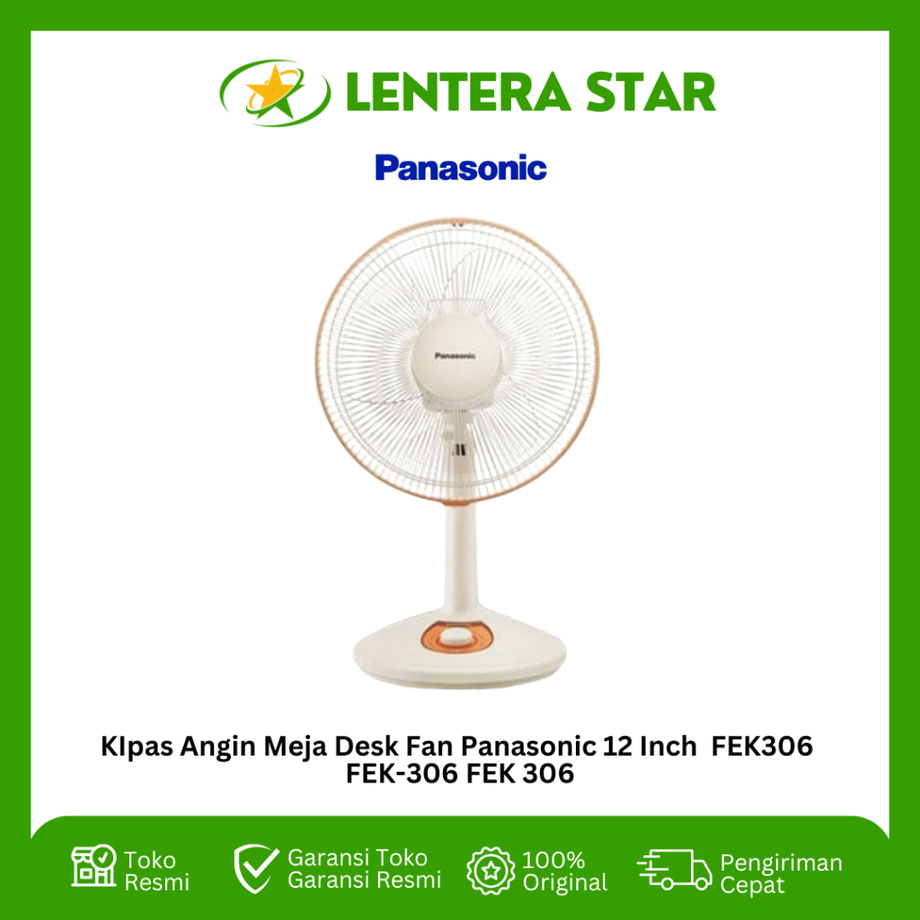 Panasonic FEK306 Kipas Angin Meja - 12 Inch