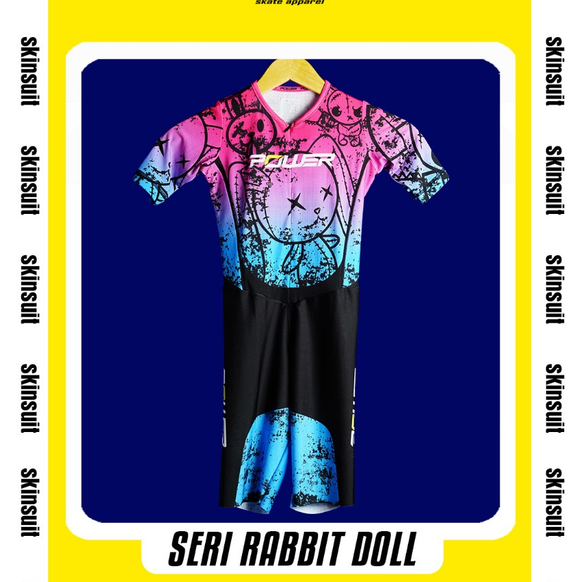 Jersey Sepatu Roda Skinsuit Inline Skate Power Apparel