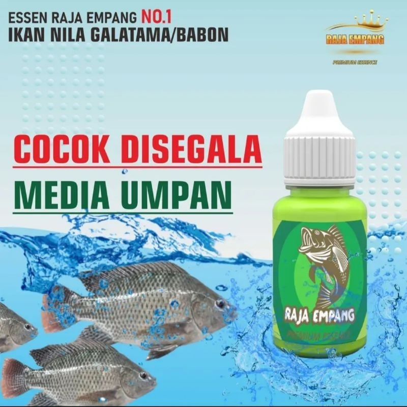 Essen ikan nila media lumut, essen ikan nila media pelet, essen ikan nila liar media cacing BISA COD