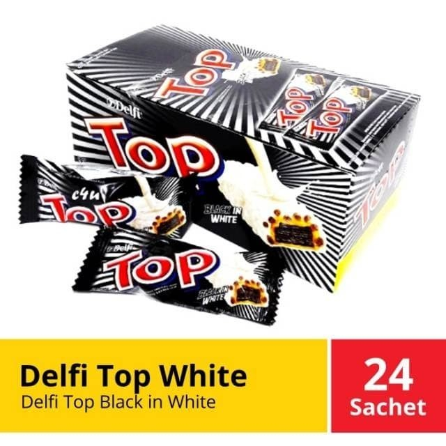 

Delfi Top Cokelat BLACK N WHITE 1 Box ( 24 pcs x 9 gr)