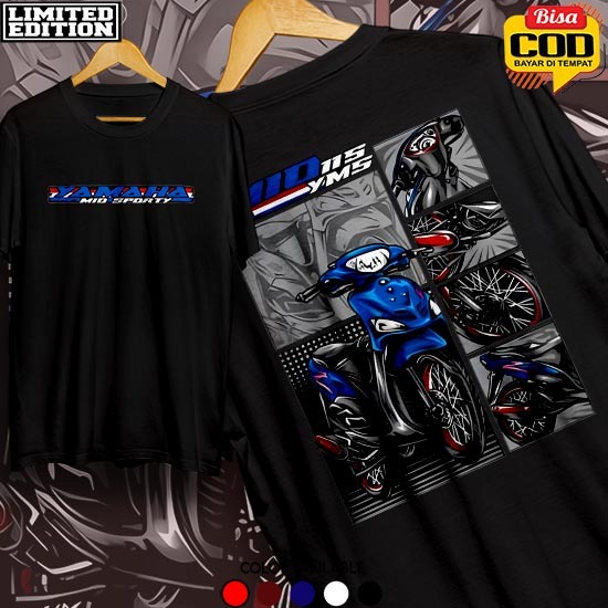 Kaos Mio Kaos Yamaha Mio Sporty kaos distro kaos racing Pria Wanita Distro Gratis ongkir COD