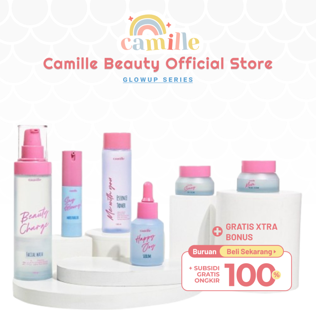 Camille Beauty Official Store Paket Skincare Wajah Glowing Penghilang Jerawat dan Flek Hitam BPOM