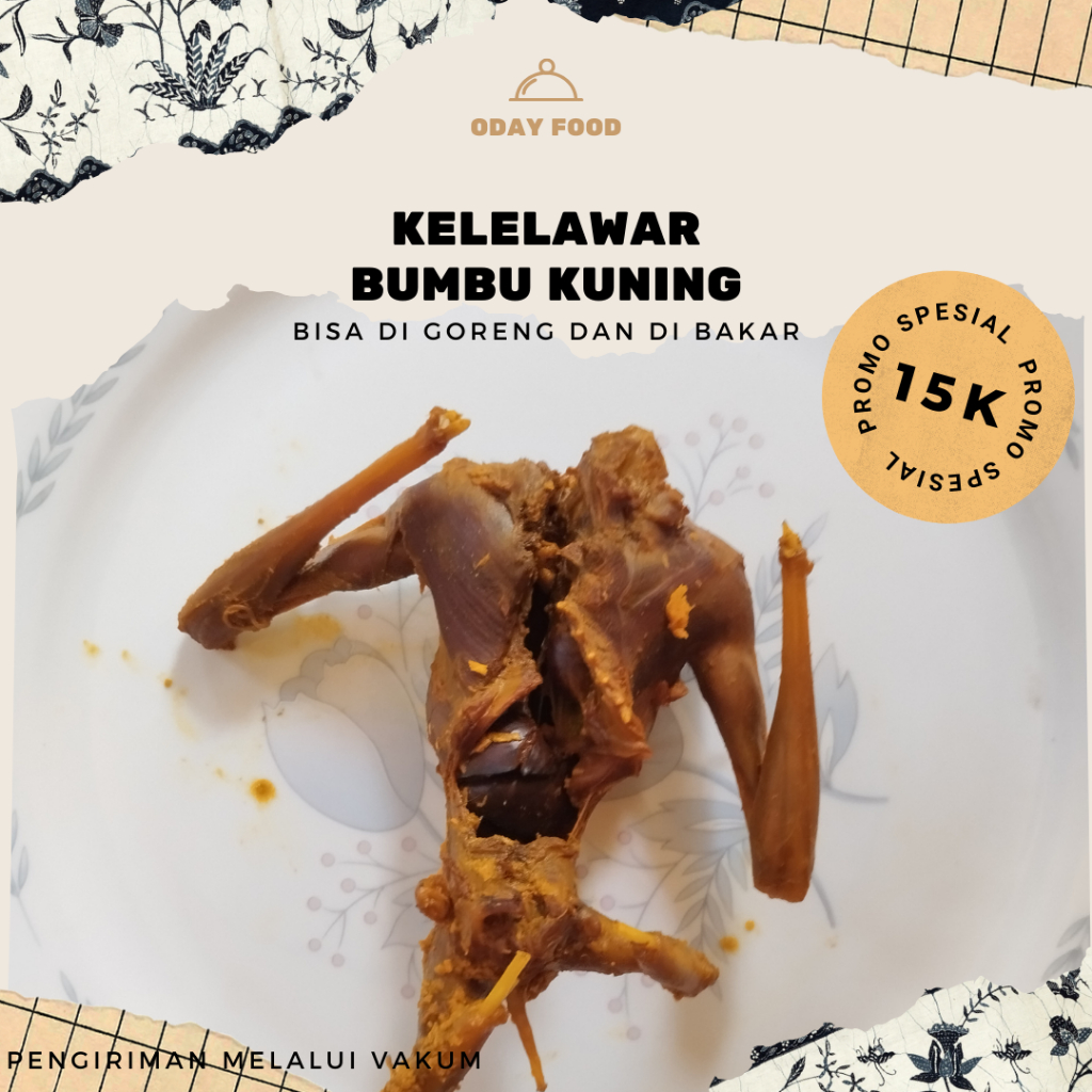 

DAGING KELELAWAR KELAPA ATAU CODOT UNGKEB SIAP GORENG DAN BAKAR- DAGING KELELAWAR BERHASIAT OBAT ASMA