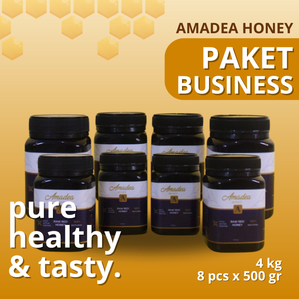 

[PAKET BUSINESS] Madu Murni Amadea 4 kg (8pcs x 500gr)
