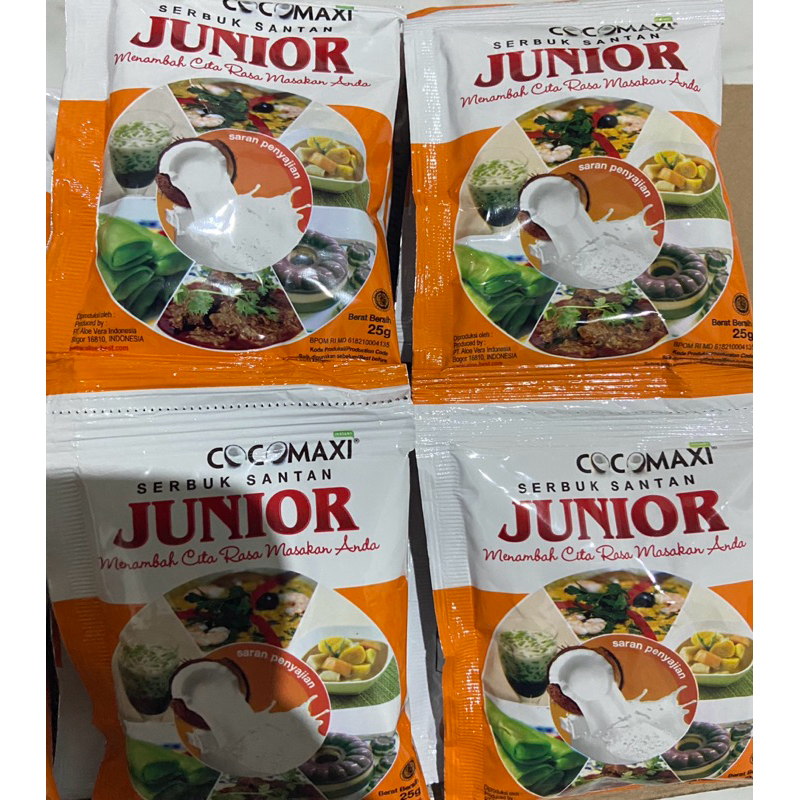 

Santan Serbuk JUNIOR Cocomaxi 25G Sachet Rentengan isi 10