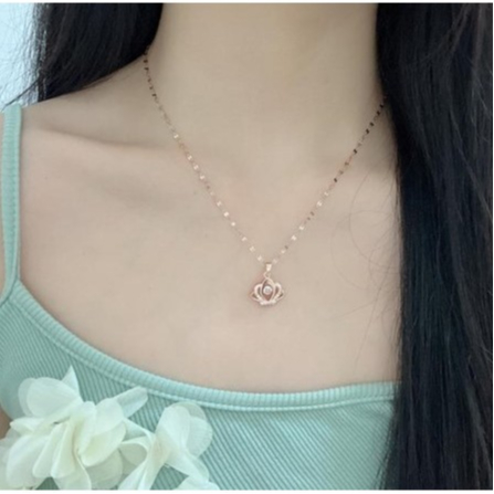 Kalung Wanita Kekinian liontin Bentuk Mahkota
