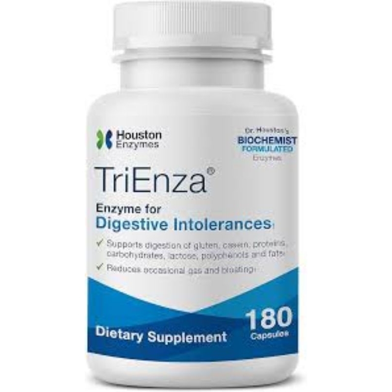 Houston Enzymes, Trienza with DPPIV Activity 180Caps - Digestive Enzym