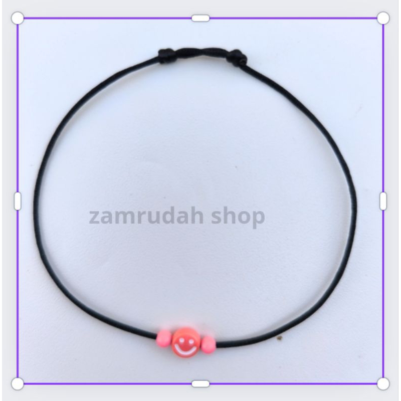 Gelang Kaki/ Gelang Kaki Tali Hitam Serut/ Gelang Tali Hitam Seksi