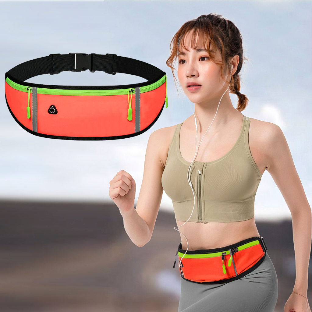 TAS PINGGANG OLAHRAGA PRIA WANITA TAS LARI TAS JOGGING WATERPROOF