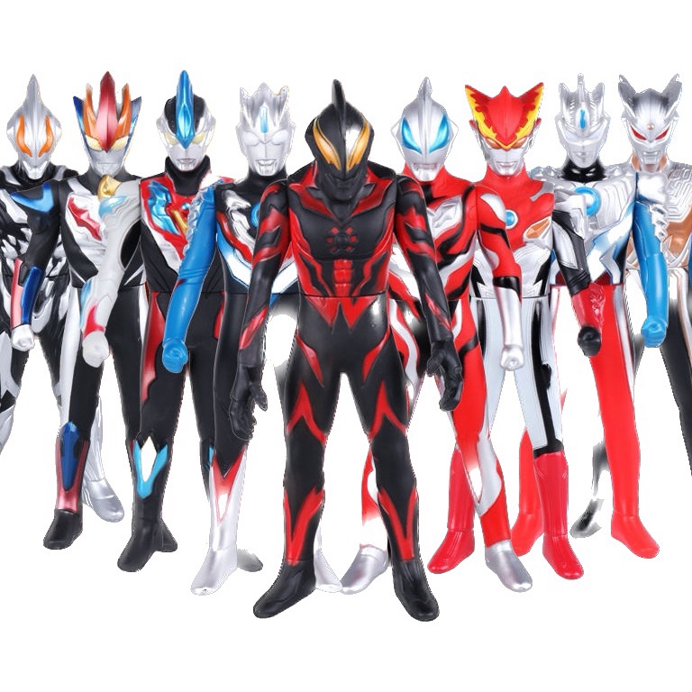 KODE O28X Mainan Ultraman Bahan Karet 23CM Action Figure Ultramen