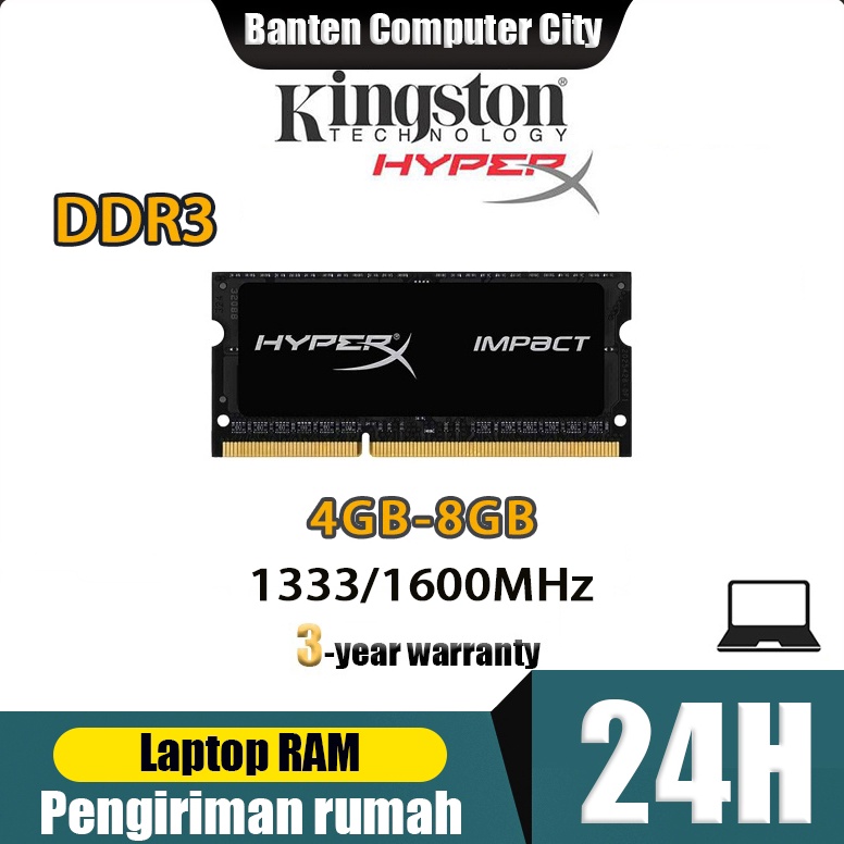 KODE G16N Pengiriman Jakarta Laptop DDR3L Ram 4GB 8GB Kingston Hyperx Laptop RAM DDR3 135V 16MHZ SOD