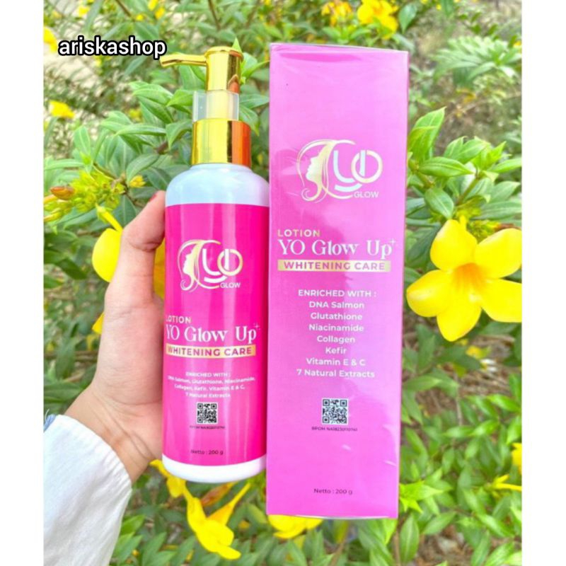 YO GLOW UP WHITENING CARE 200ML [LOTION PEMUTIH BPOM]