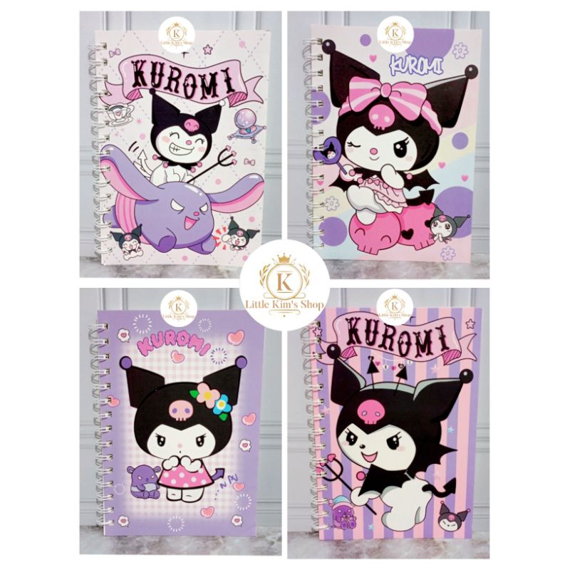 

Buku Catatan Ring ukuran A5 Motif Kuromi Cute ( RANDOM ) / Buku Tulis Karakter Kuromi Lucu/ Little Kim's Shop