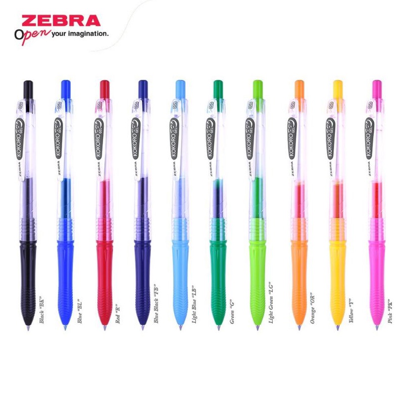 

WAH Pulpen Zebra Oil Gel Kokoro 5mm Retractable Harga Satuan
