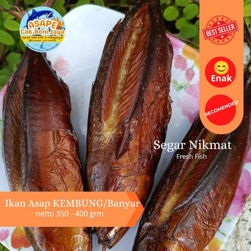 

ikan asap banyar/ikan asap kembung murah dan maknyus sepaket isi 3 pcs