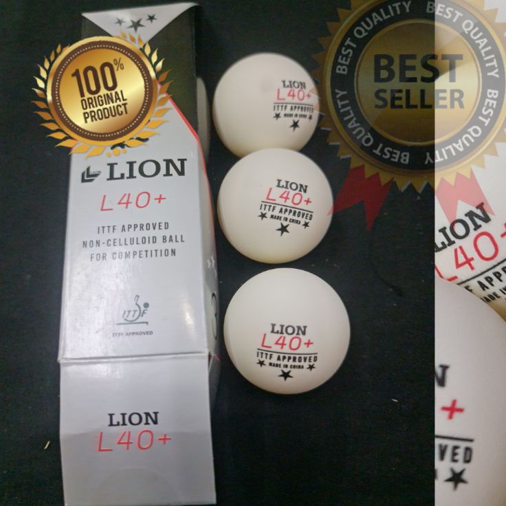 Obral Terbaik  LION ORIGINAL BOLA PINGPONG BOLA TENIS MEJA ITTF APPROVED