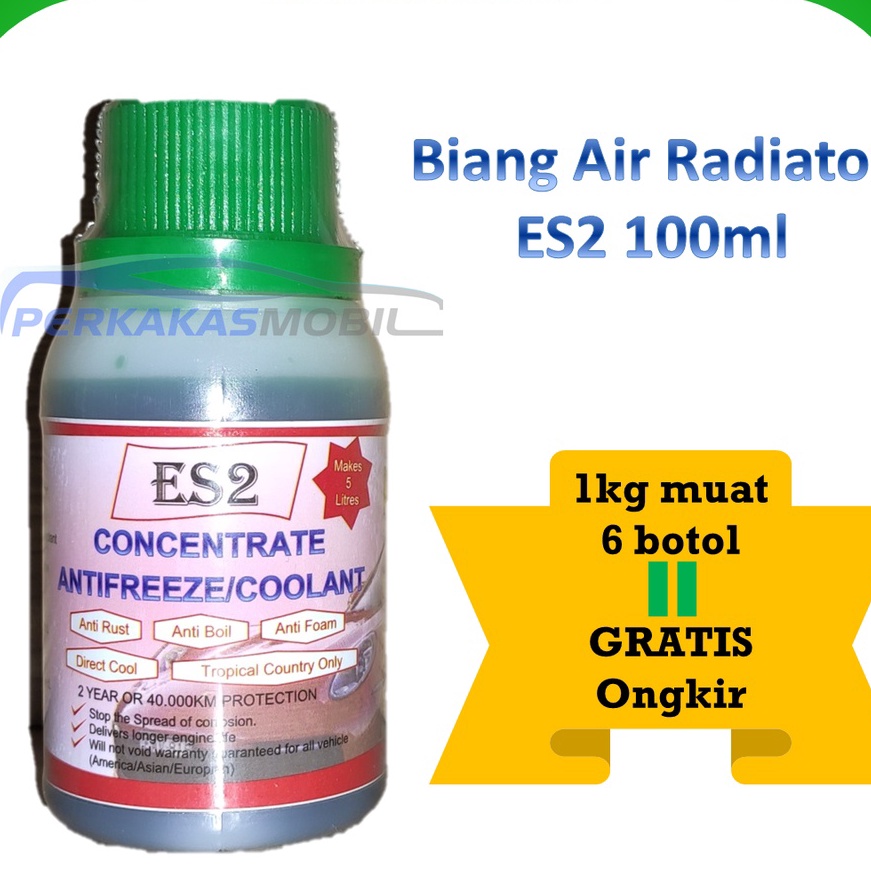 KI3 ES2 Konsentrat Biang Air Radiator Hijau Coolant Mobil Motor Truk